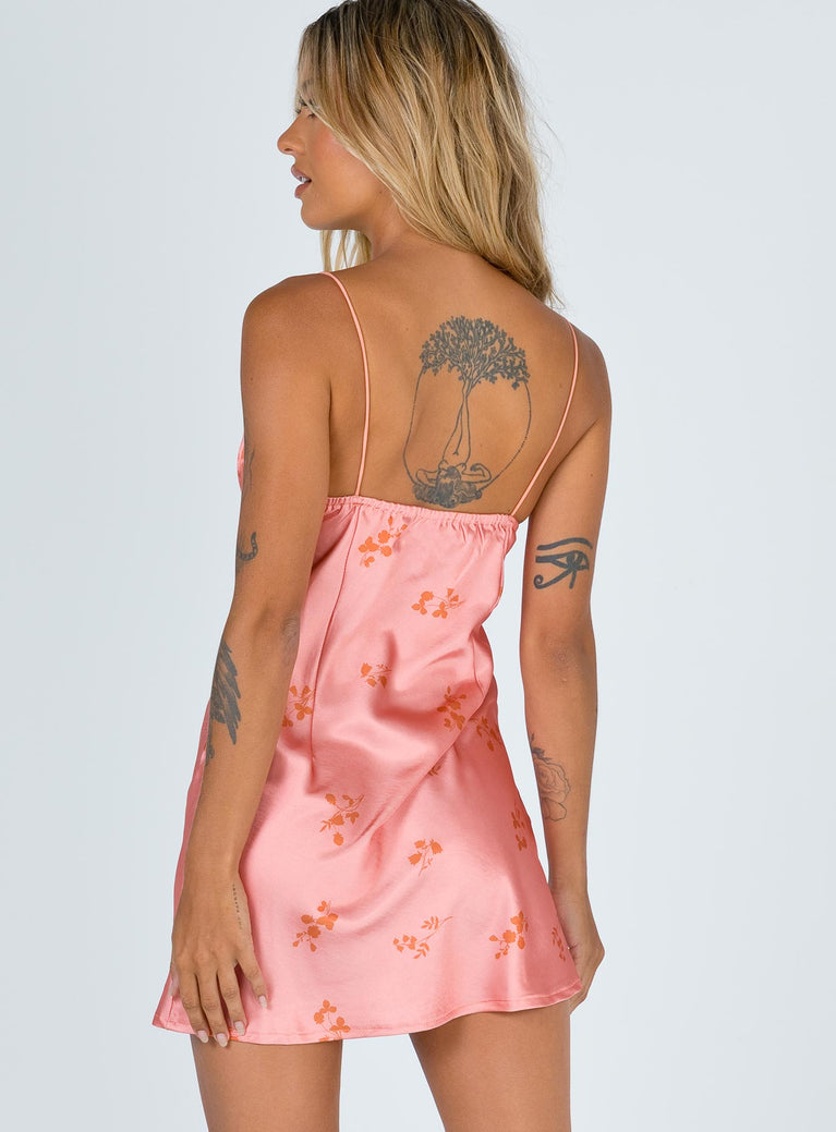 Stargazing Mini Dress Pink Floral